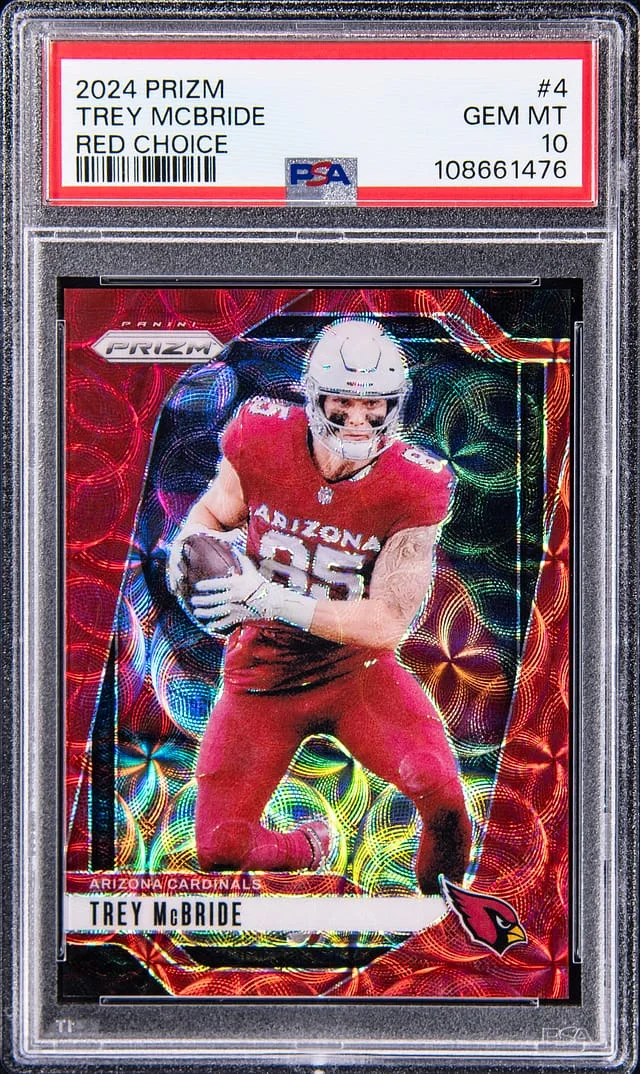 2024 Panini Prizm Trey McBride Red Choice #4 card image