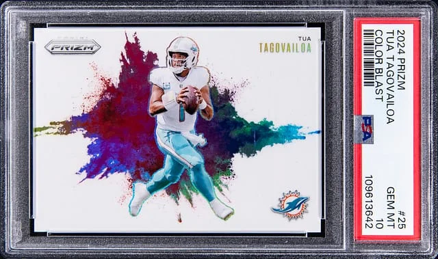 2024 Panini Prizm Tua Tagovailoa Color Blast #25 card image