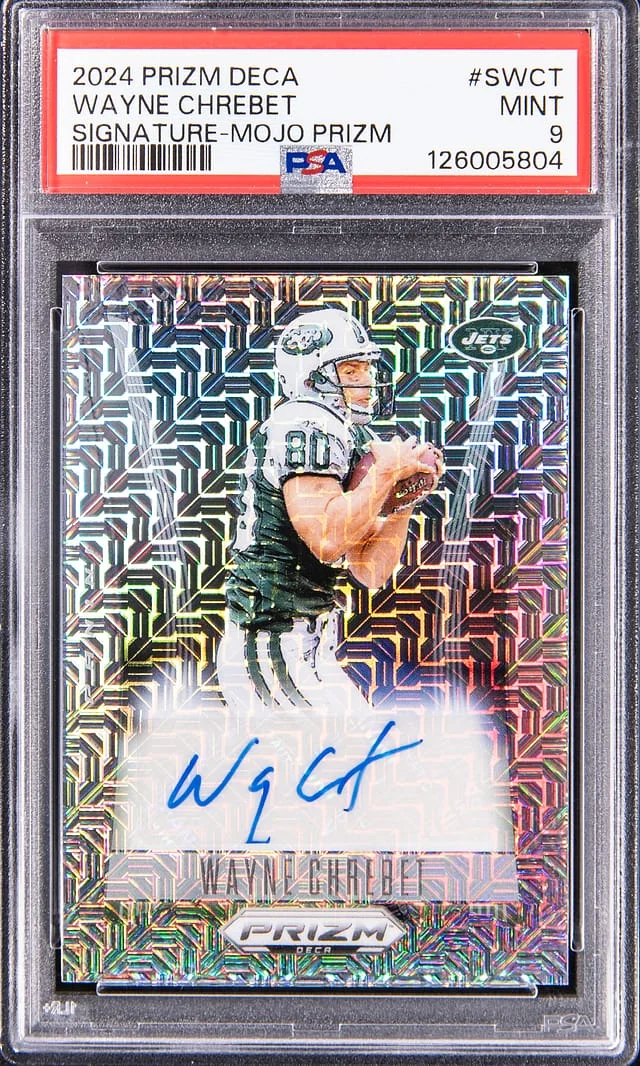 2024 Panini Prizm Wayne Chrebet Signature Mojo Prizm #S-WCT card image