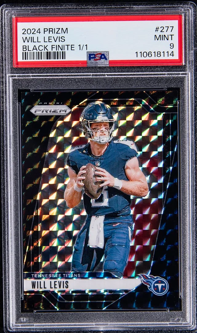 2024 Panini Prizm Will Levis Black Finite Prizm #277 card image