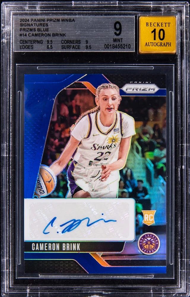 2024 Panini Prizm WNBA Signatures Prizms Blue ##SG-CB Cameron Brink #no-number card image