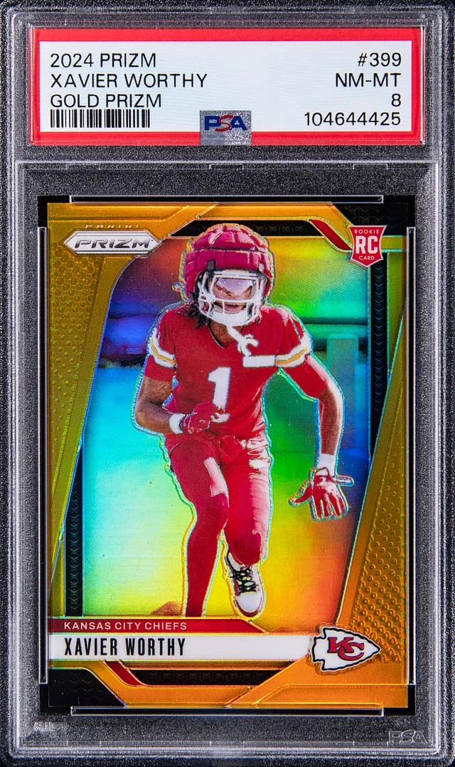 2024 Panini Prizm Xavier Worthy Red Wave #399 card image