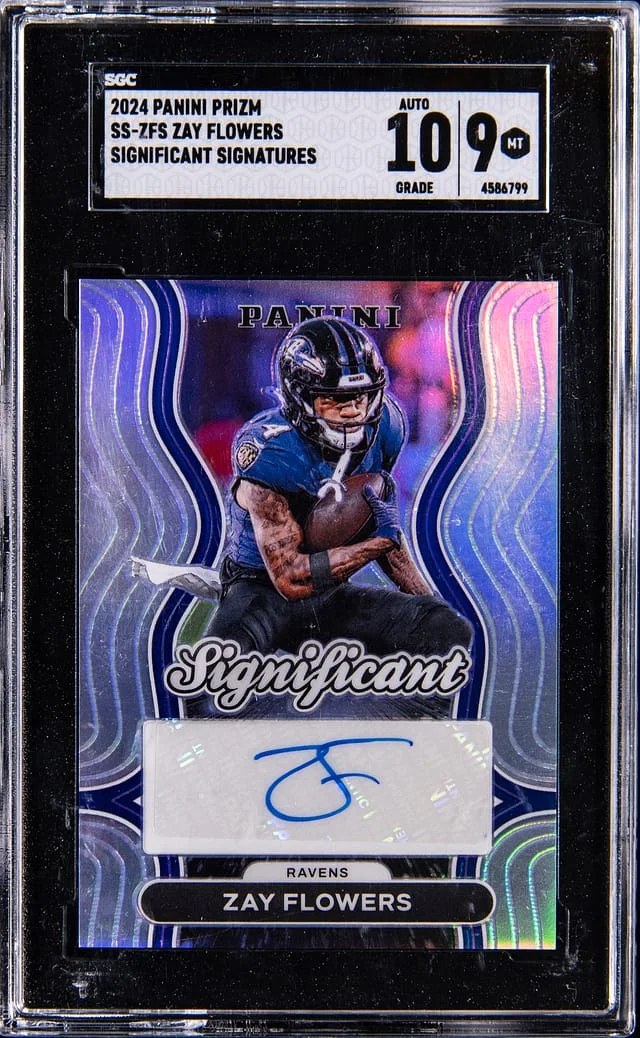 2024 Panini Prizm Zay Flowers Significant Signatures #SS-ZFS card image