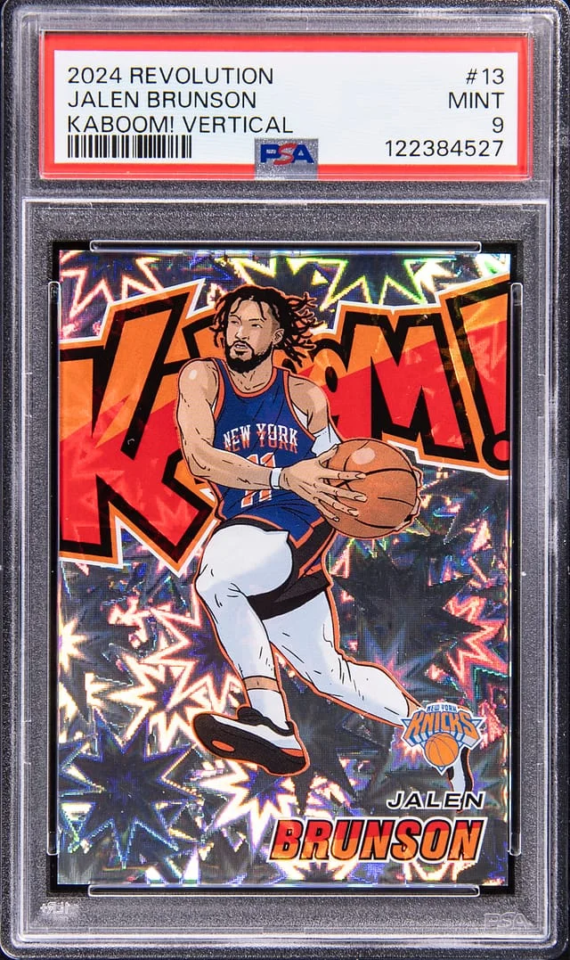 2024 Panini Revolution Jalen Brunson Kaboom! Vertical #13 card image