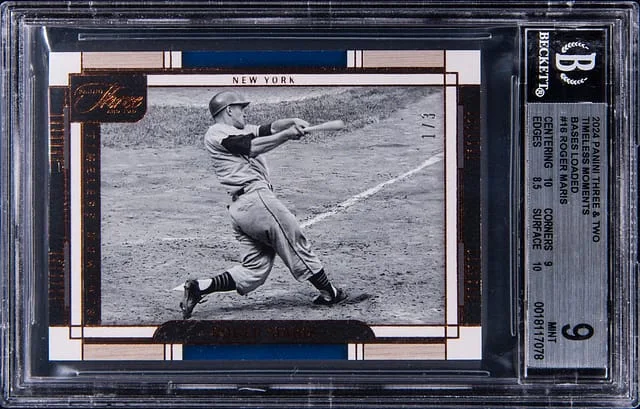 2024 Panini Roger Maris Three & Two Timeless Moments Bases Loaded #16 card image
