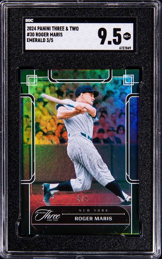 2024 Panini Roger Maris Three & Two Emerald #30 card image