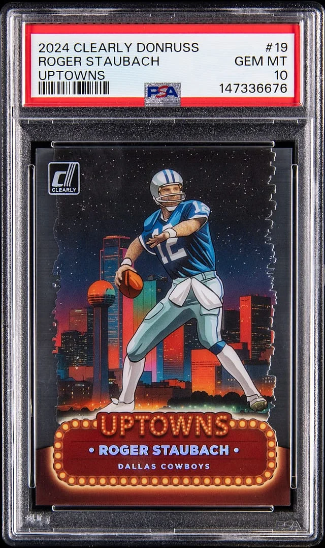 2024 Panini Roger Staubach Clearly Donruss Uptowns #19 card image
