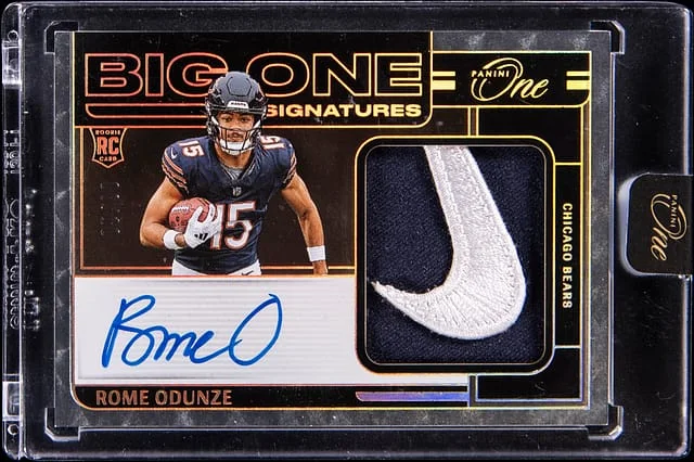 2024 Panini Rome Odunze One Big One Signatures #219 card image