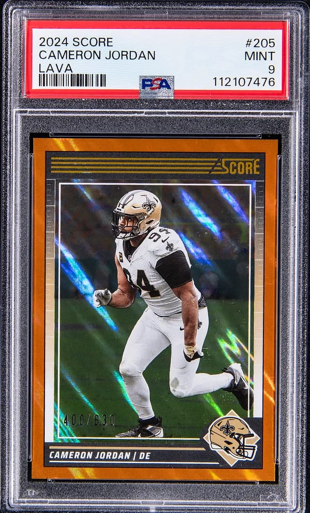 2024 Panini Score Cameron Jordan Lava #205 card image