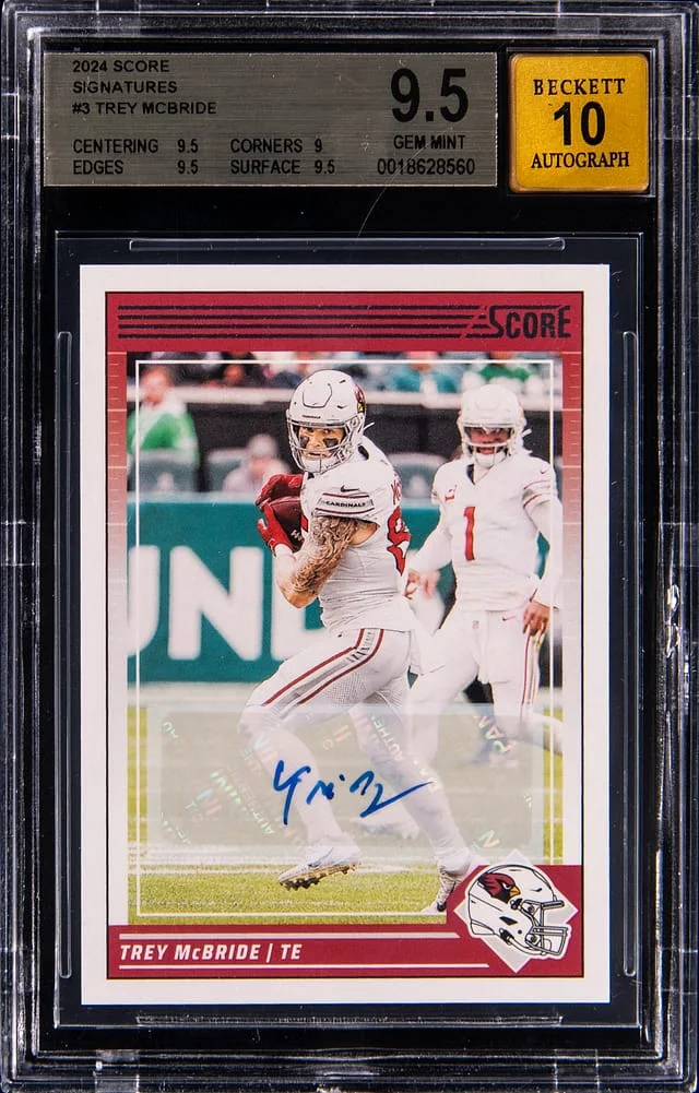 2024 Panini Score Trey McBride Signatures #3 card image