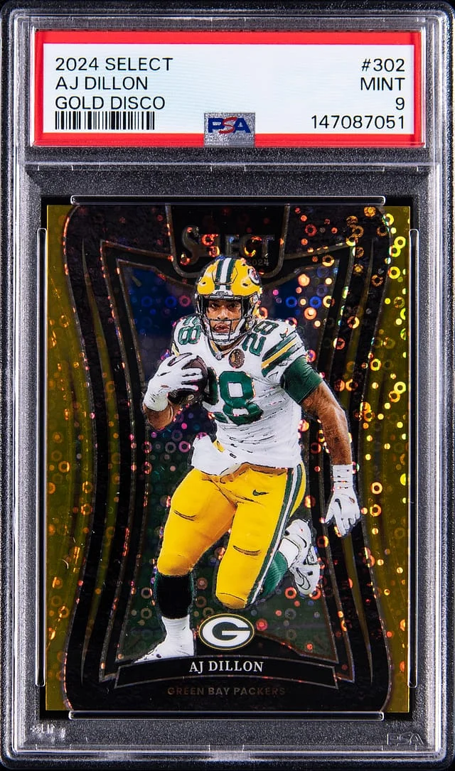 2024 Panini Select AJ Dillion Gold Disco #302 card image