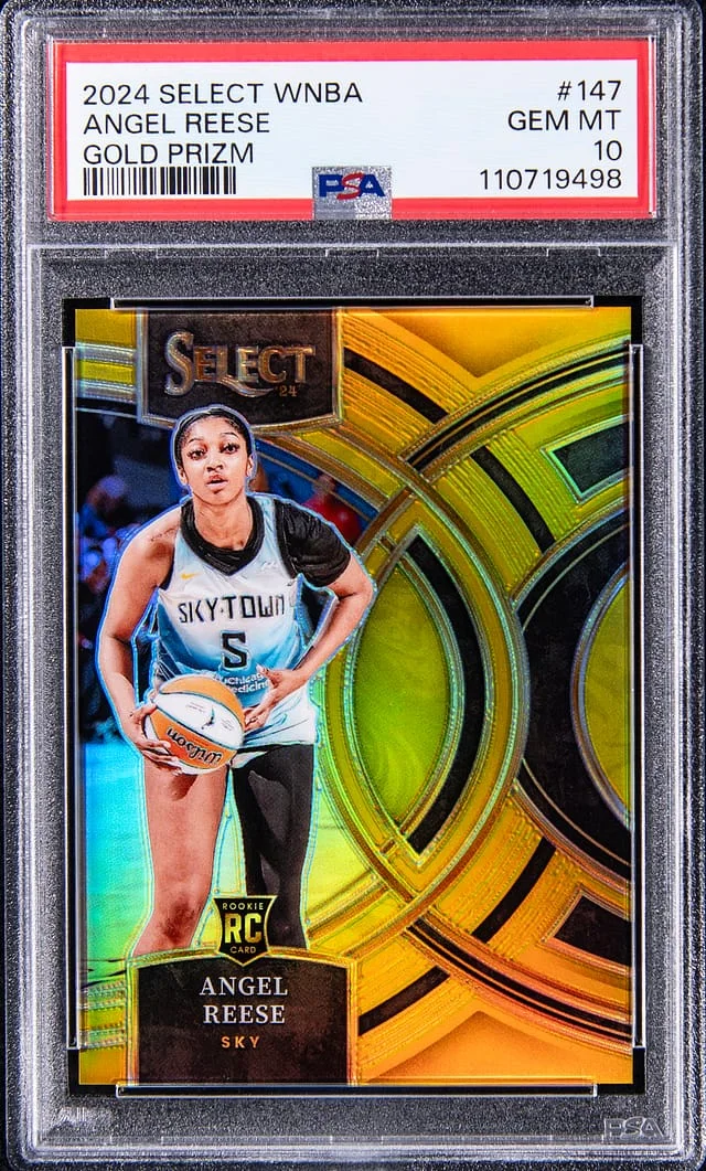 2024 Panini Select Angel Reese WNBA Red & Blue Prizm #147 card image