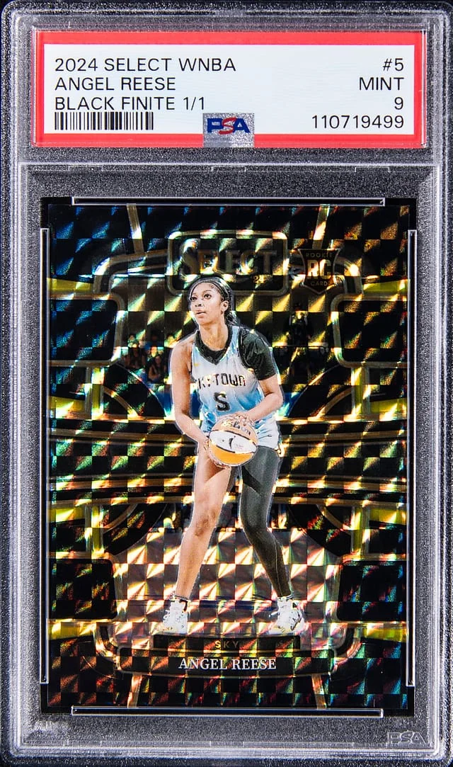 2024 Panini Select Angel Reese WNBA Black Finite #5 card image