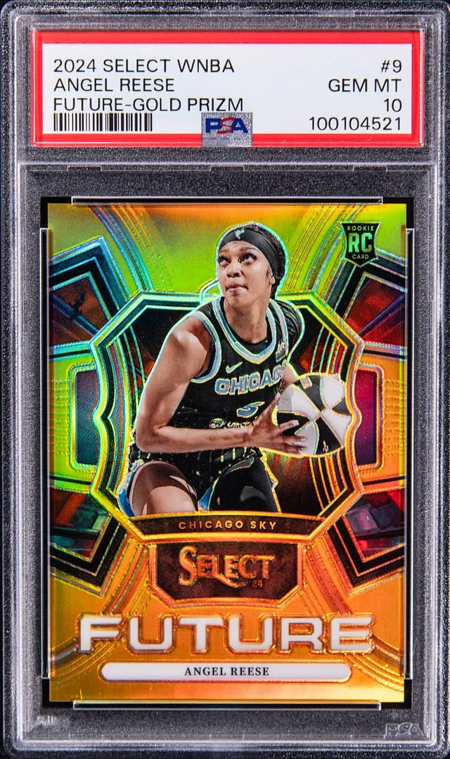 2024 Panini Select Angel Reese WNBA Future Black Finite Prizm #9 card image