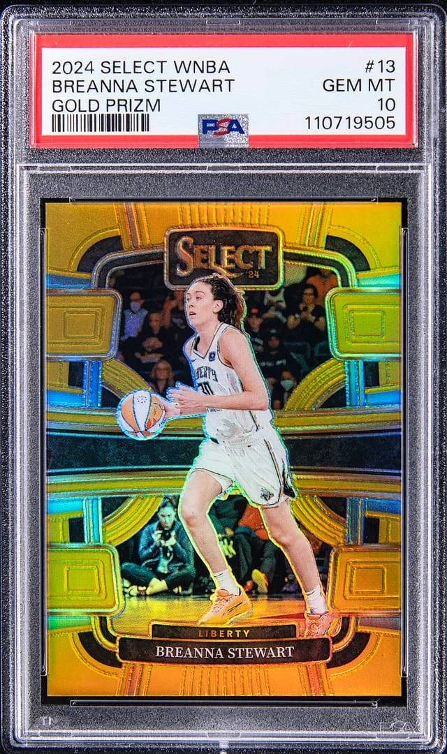 2024 Panini Select Breanna Stewart WNBA Gold Prizm #13 card image