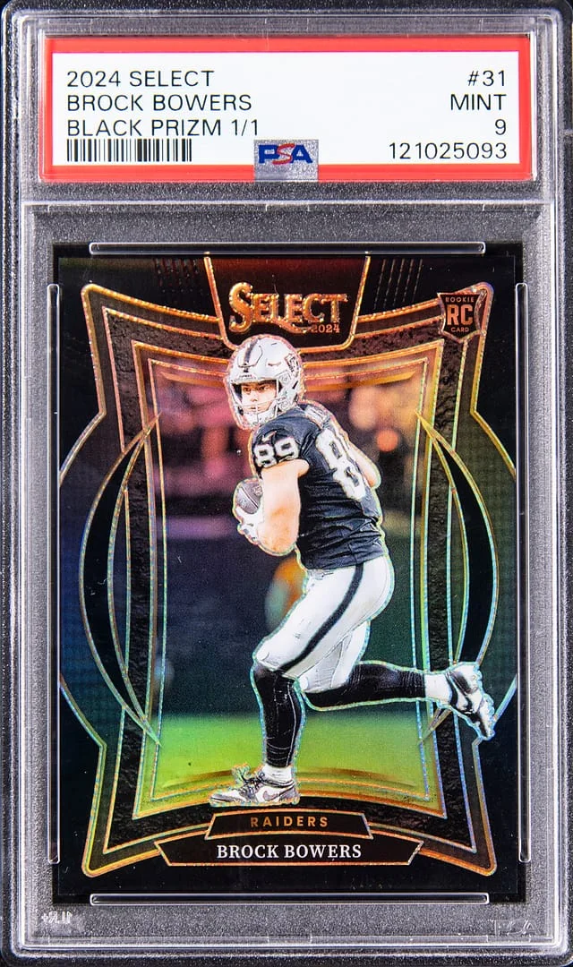 2024 Panini Select Brock Bowers Black Prizm #31 card image