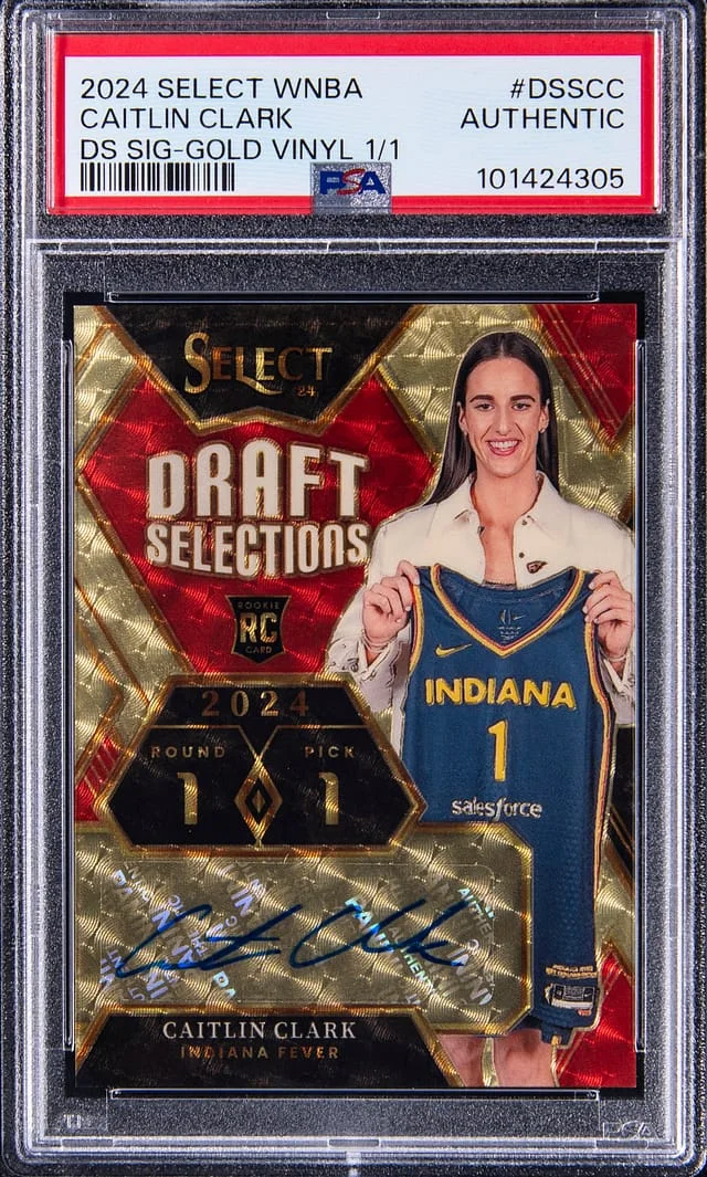 2024 Panini Select Caitlin Clark WNBA Draft Selections Signatures #DSS-CC card image