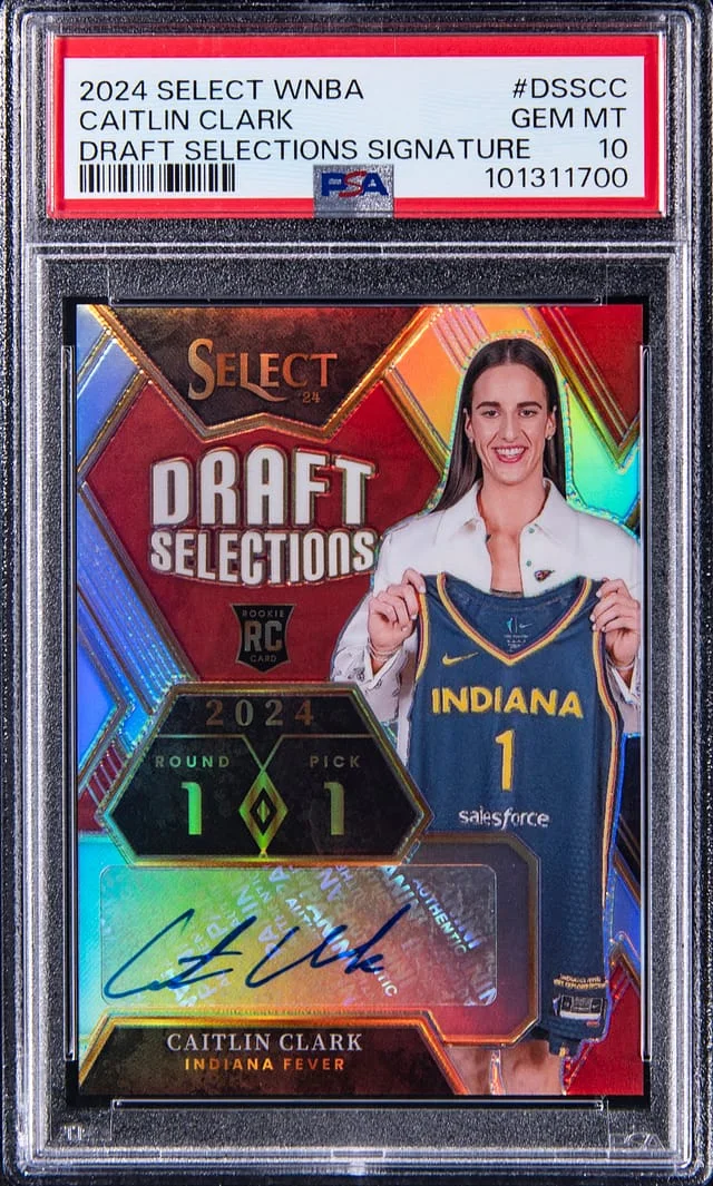 2024 Panini Select Caitlin Clark WNBA Draft Selections Signature #DSSCC card image