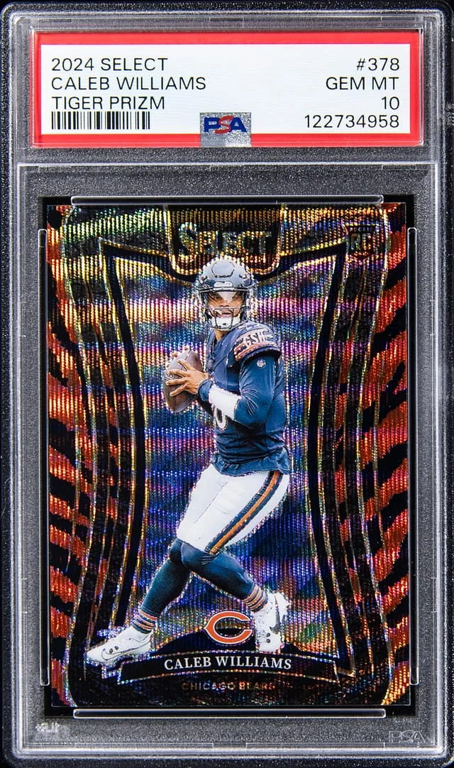 2024 Panini Select Caleb Williams Tiger Prizm #378 card image