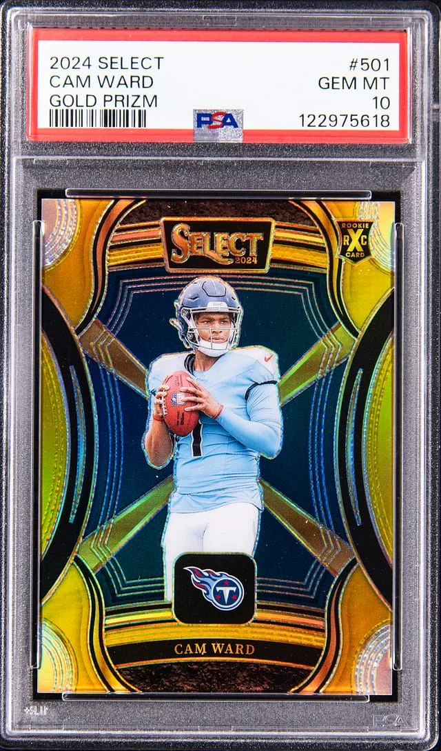 2024 Panini Select Cam Ward XRC Prizm Redemption Gold Prizm #501 card image
