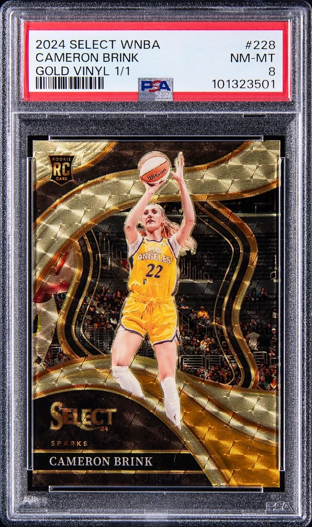 2024 Panini Select Cameron Brink WNBA Gold Vinyl #228 card image