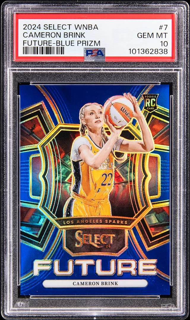 2024 Panini Select Cameron Brink Future Blue Prizm #7 card image