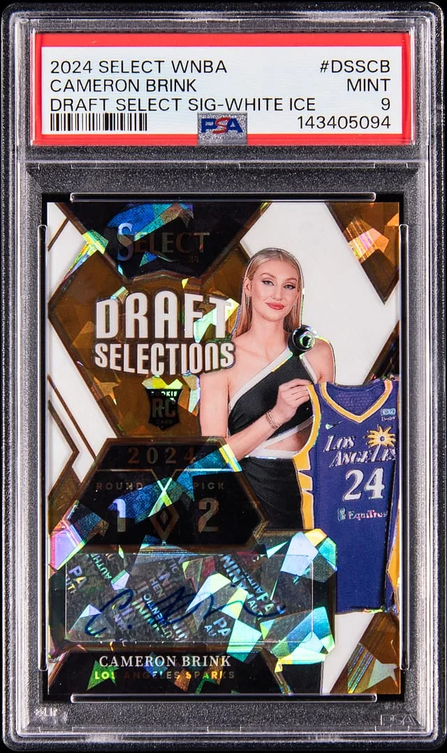 2024 Panini Select Cameron Brink WNBA Draft Selections Signatures Red Prizms #DSS-CB card image