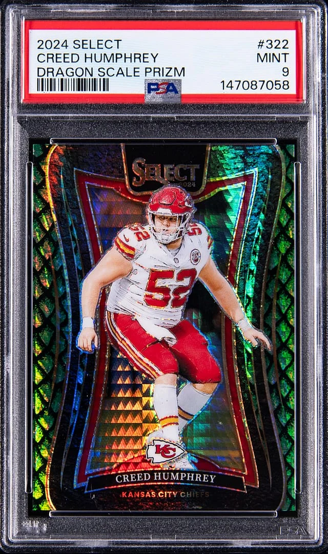 2024 Panini Select Creed Humphrey Dragon Scale Prizm #322 card image