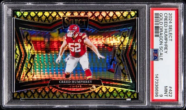 2024 Panini Select Creed Humphrey Dragon Scale Prizm #422 card image
