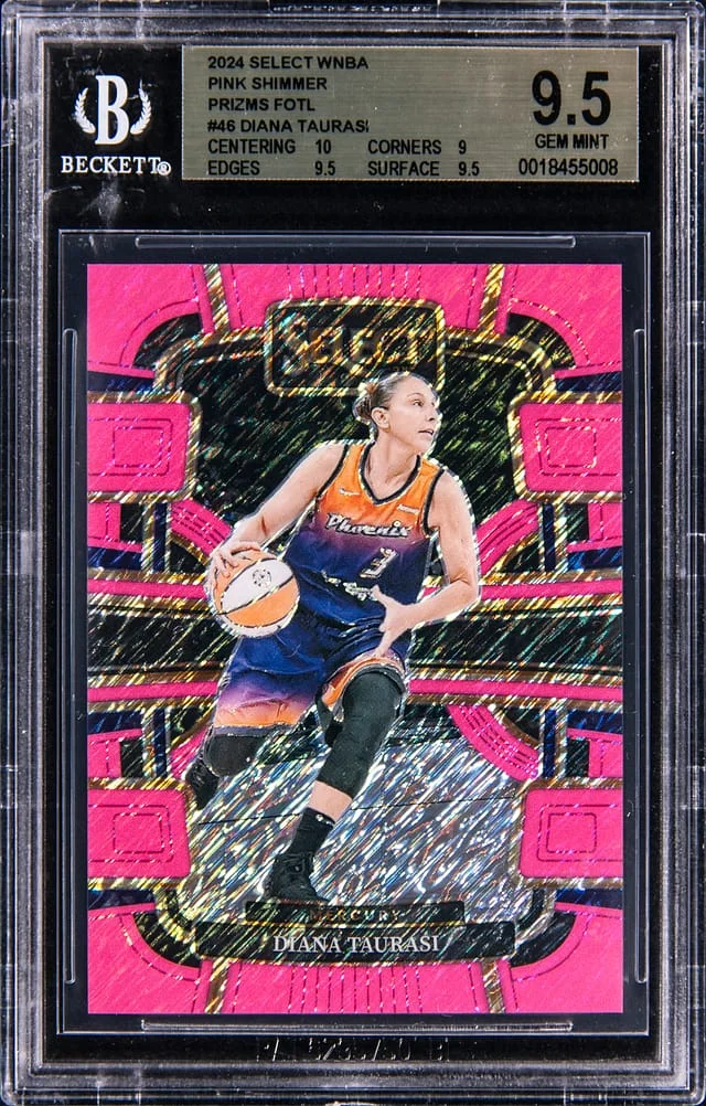 2024 Panini Select Diana Taurasi WNBA Pink Shimmer Prizms FOTL #46 card image