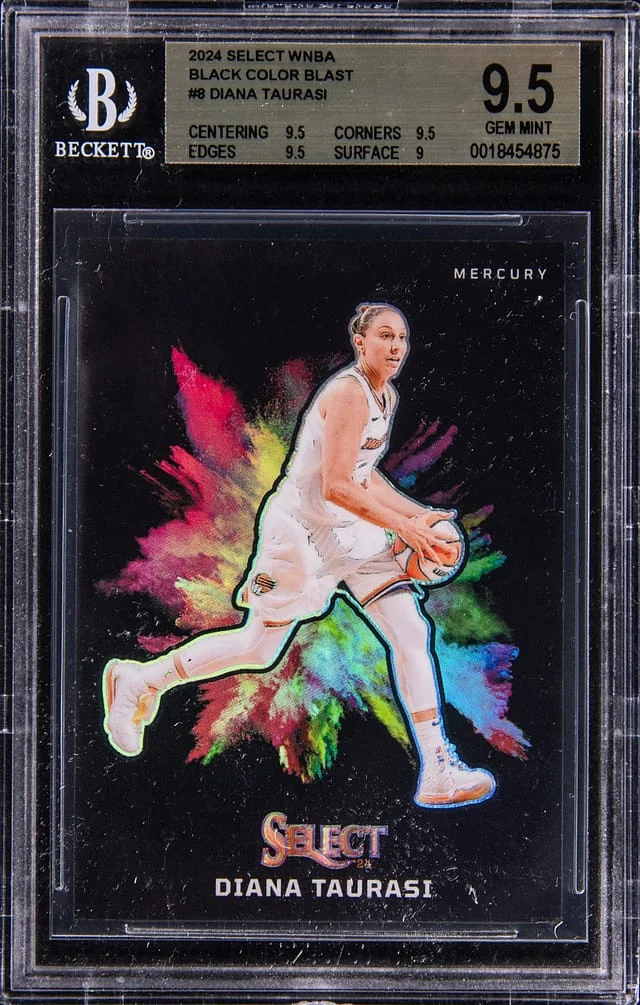 2024 Panini Select Diana Taurasi WNBA Black Color Burst #9 card image
