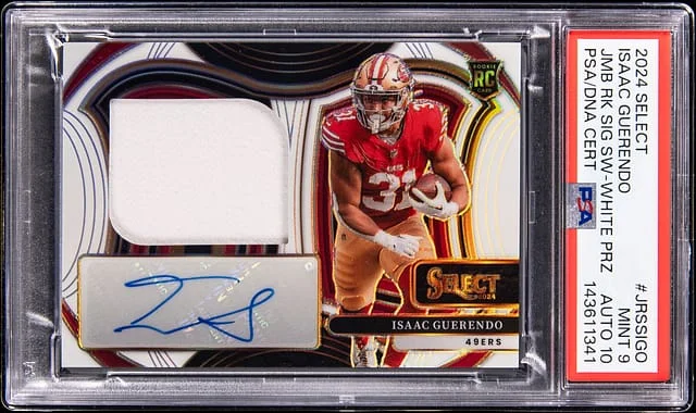 2024 Panini Select Isaac Guerendo Jumbo Swatches White #JRSS-IGO card image