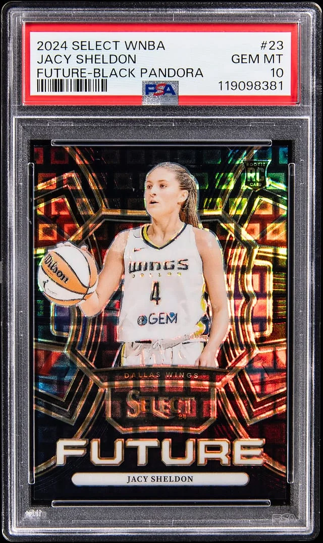 2024 Panini Select Jacy Sheldon WNBA Future - Black Gold Prizm #23 card image