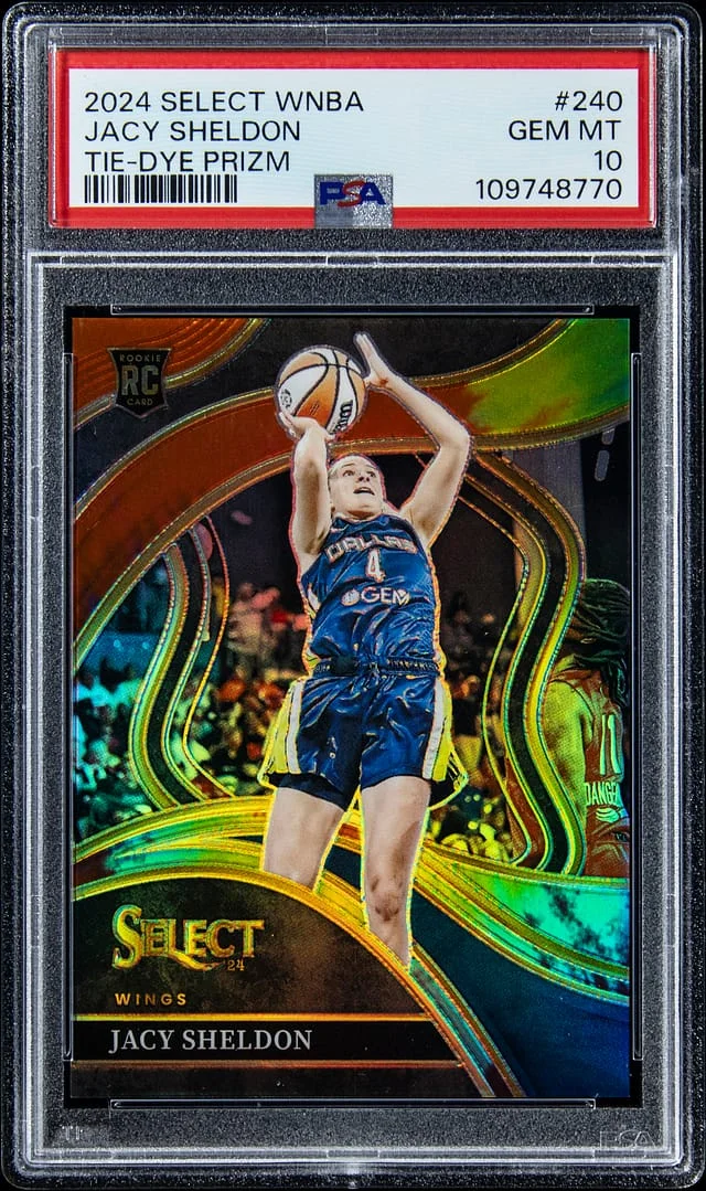 2024 Panini Select Jacy Sheldon WNBA Gold Ice #240 card image