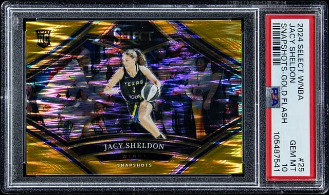 2024 Panini Select Jacy Sheldon WNBA Snapshots Gold Flash #25 card image