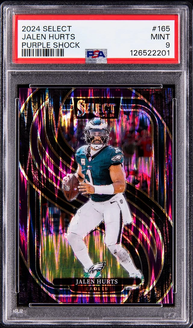 2024 Panini Select Jalen Hurts Purple Shock #165 card image