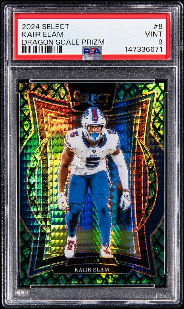 2024 Panini Select Kaiir Elam Dragon Scale Prizm #8 card image