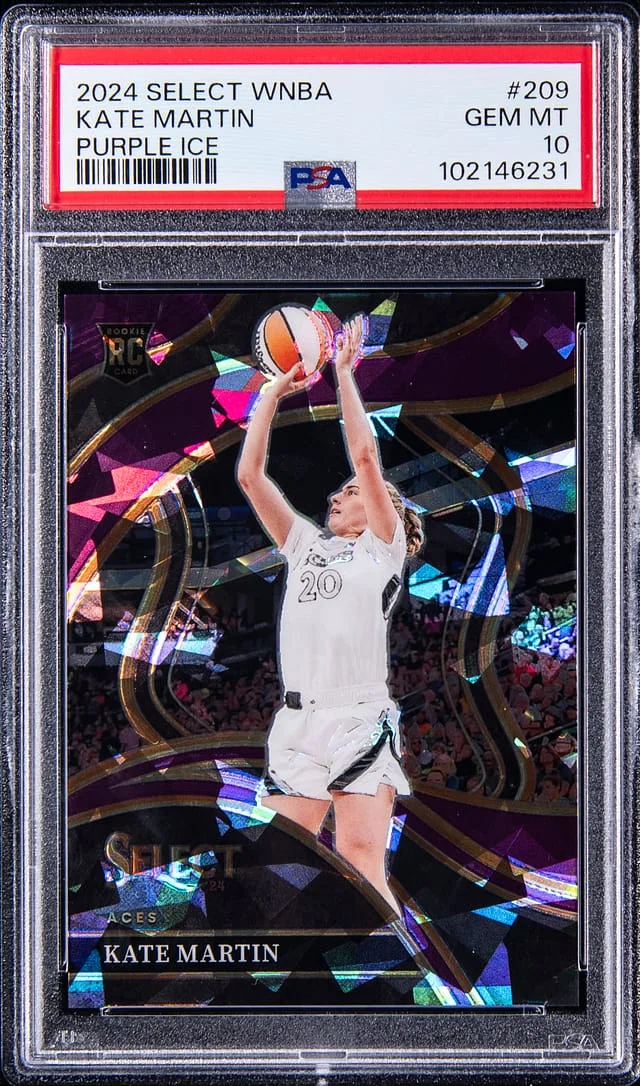 2024 Panini Select Kate Martin WNBA Purple Ice #209 card image