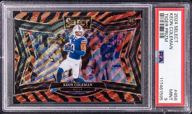 2024 Panini Select Keon Coleman Tiger Prizm #458 card image