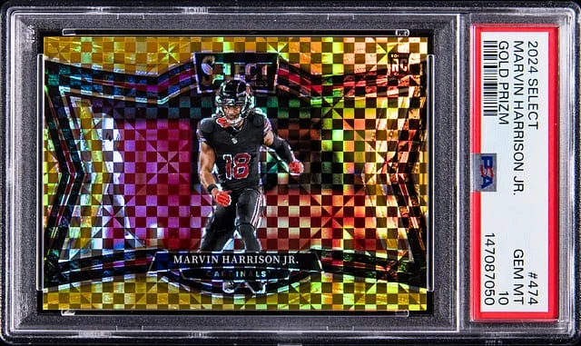 2024 Panini Select Marvin Harrison Jr. Gold Prizm #474 card image