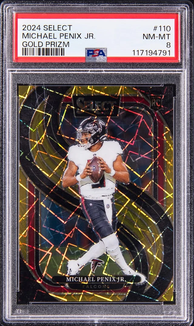 2024 Panini Select Michael Penix Jr. Silver Prizm #110 card image