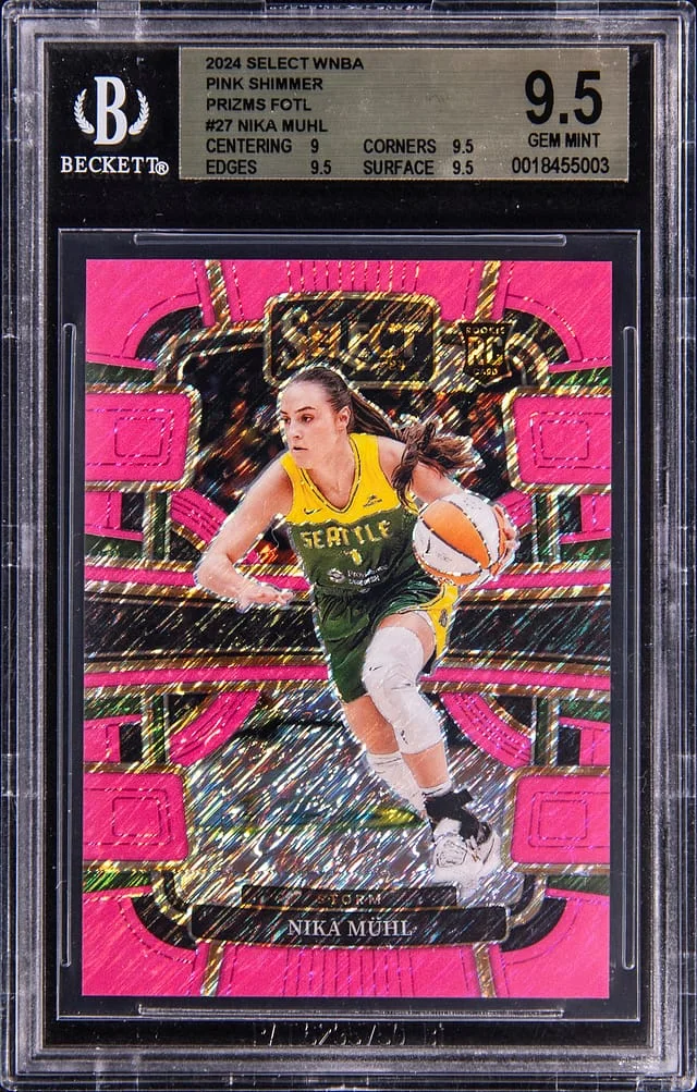2024 Panini Select Nika Muhl WNBA Pink Shimmer Prizms FOTL #27 card image