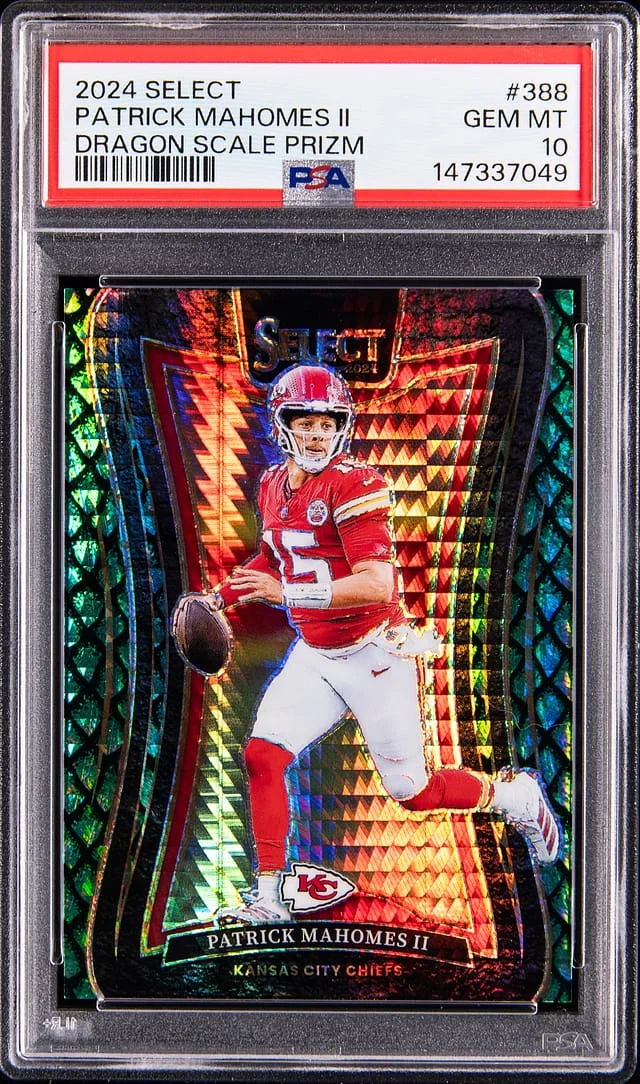 2024 Panini Select Patrick Mahomes II Dragon Scale Prizm #388 card image