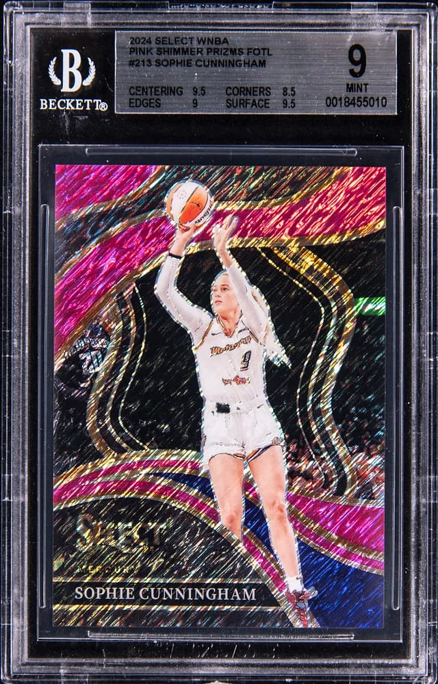 2024 Panini Select Sophie Cuningham WNBA Pink Shimmer FOTL #213 card image