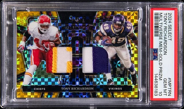 2024 Panini Select Tony Richardson Multiverse Memorabilia Gold Prizm #MP-TRN card image