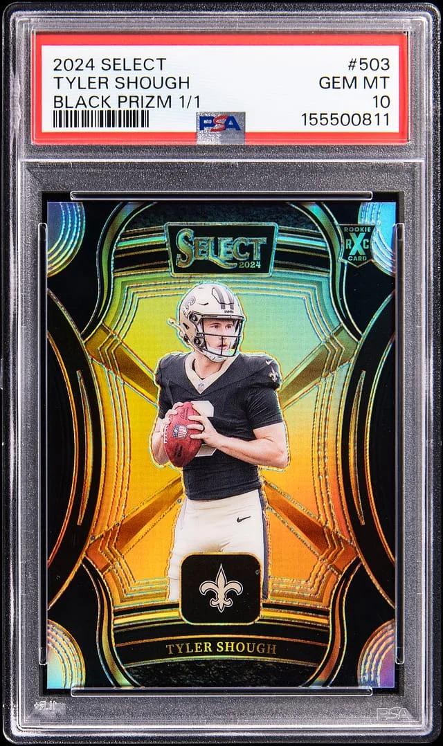 2024 Panini Select Tyler Shough Black Prizm XRC #503 card image