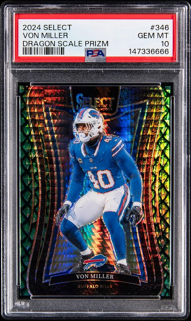 2024 Panini Select Von Miller Dragon Scale Prizm #346 card image