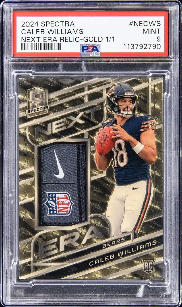 2024 Panini Spectra Caleb Williams Next Era Relic Gold #NE-CWS card image