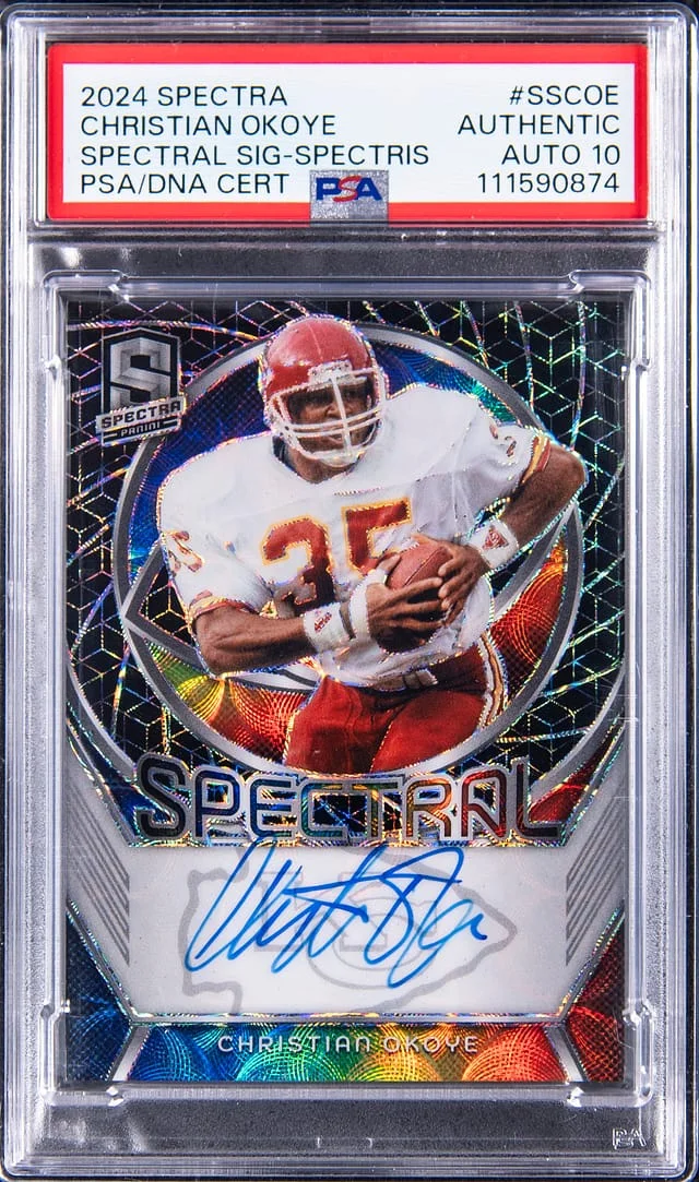 2024 Panini Spectra Christian Okoye Spectral Signatures Spectris #SS-COE card image