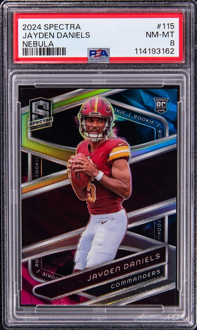 2024 Panini Spectra Jayden Daniels Nebula #115 card image